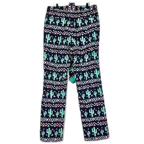 Shinesty The Sensual Succulent Neon Cactus Pants & Tie Set Size 34x34 Party Rave - Picture 3 of 7